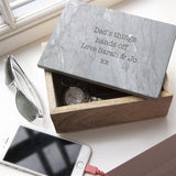 Gift box personalised slate lid 1