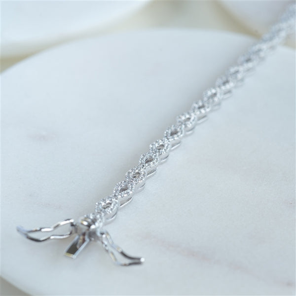 Infinity Cubic Zirconia Tennis Bracelet