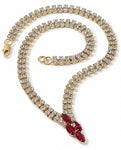 Necklace Swarovski™ Crystal Ruby Navette Style Jewellery
